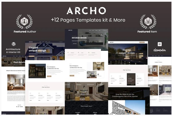 Themeforest Archo - Architecture & Interior Elementor Template Kit слив курса