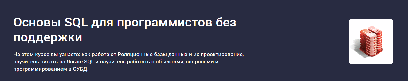 Stepik Дмитрий Титов - Основы SQL для программистов без поддержких 2023 слив курса