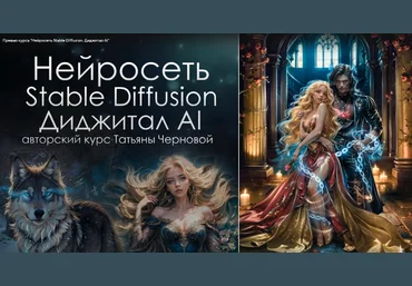 Татьяна Чернова Stable Diffusion. Диджитал AI 1.0. Быстрый старт 2023 слив