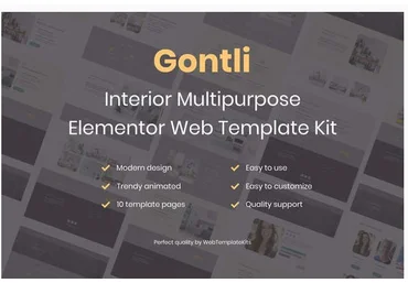 Themeforest Gontli - Interior Multipurpose Template Kit слив