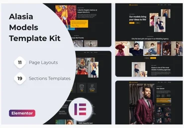 Themeforest Alasia — Model Agency Elementor Template Kit скачать слив