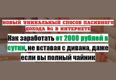 Как заработать от 2000 рублей в сутки, не вставая с дивана скачать слив