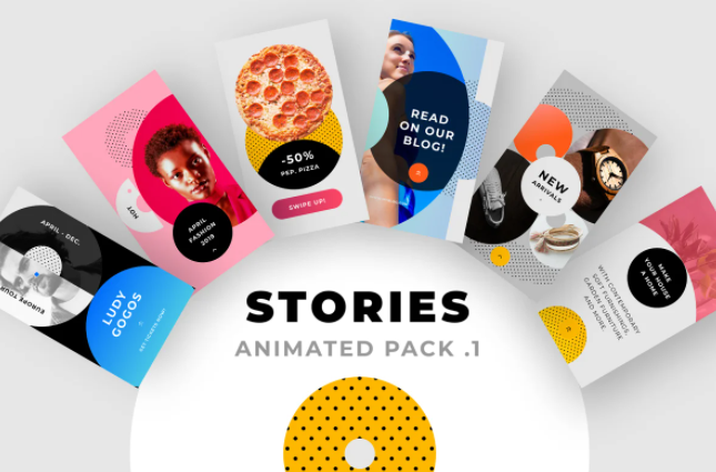 Creativemarket Animated Instagram Stories Pack No.1 слив курса