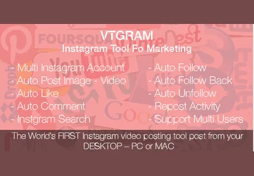 vtcreators VTGram v2.0 - Инструмент маркетинга для Instagram слив