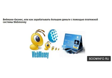 Вебмани-бизнес, или как зарабатывать большие деньги с помощью платежной системы Webmoney слив