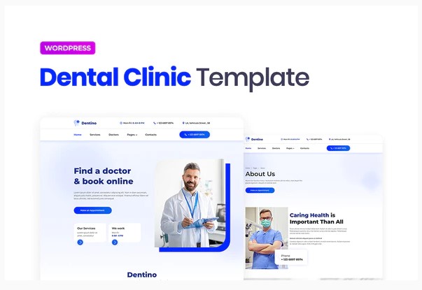 Themeforest Dentino – Dental Clinic Template Kit слив курса