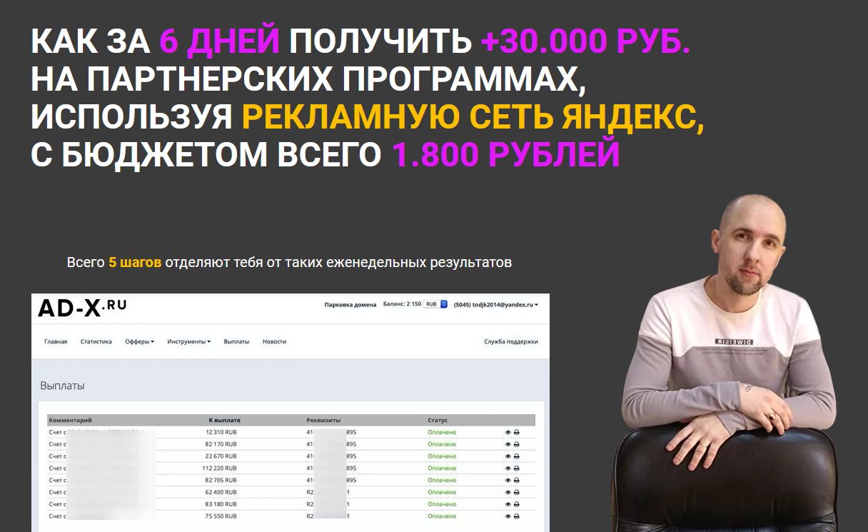 Анатолий Тендетников РСЯ - Партнёр 2022 слив курса