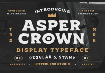 Fontbundles Asper Crown Font 2021 слив