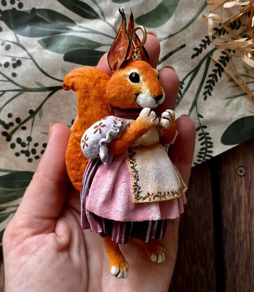 cotton_toys_st Ватная игрушка Белочка 2023 слив курса