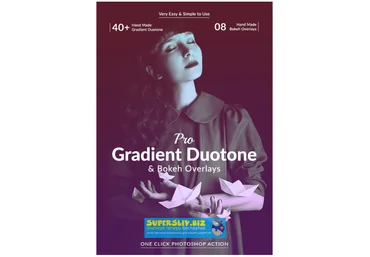 Graphicriver Pro Gradient Duotone & Bokeh Overlays Action слив