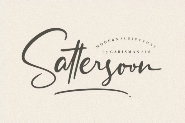 Fontbundles Sattersoon - Modern Script Font 2022 слив курса