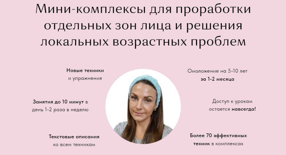 Анастасия Адоньева Мини-комплексы для проработки отдельных зон лица и решения локальных возрастных слив курса