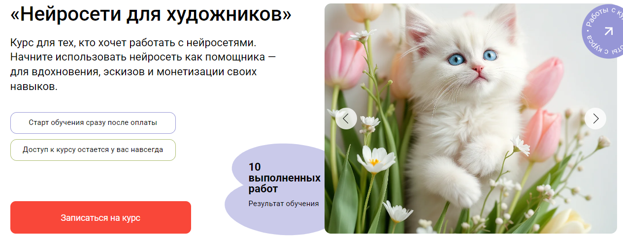 Художник Online Ника Сабрекова ― Нейросети для художников 2025 слив курса