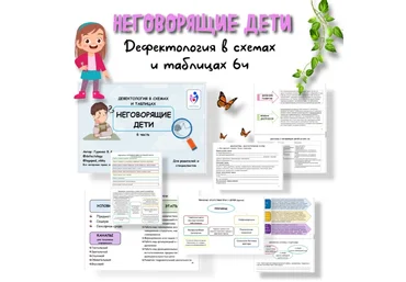 Defectology Виктория Гуренко — Неговорящие дети. Дефектология в схемах и таблицах, 6 часть 2024 слив