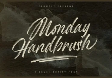 Creativefabrica Monday Handbrush Font 2021 слив