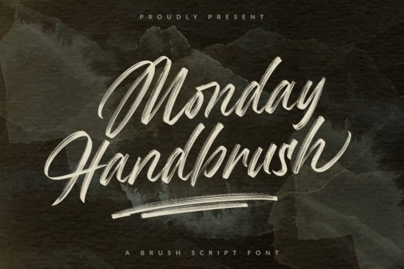 Creativefabrica Monday Handbrush Font 2021 слив курса