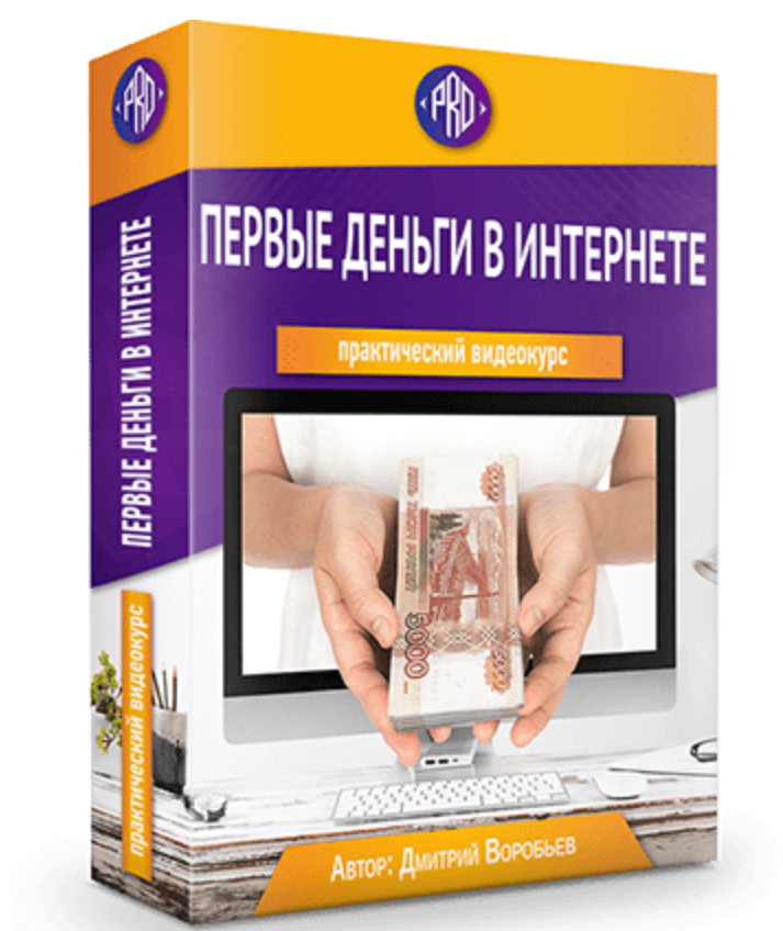 Дмитрий Воробьев Первые деньги в Интернете 2019 слив курса