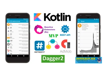 fANDROID Продвинутый курс по разработке android-приложения «ТОП-100 криптовалют» на Котлин 2019 слив