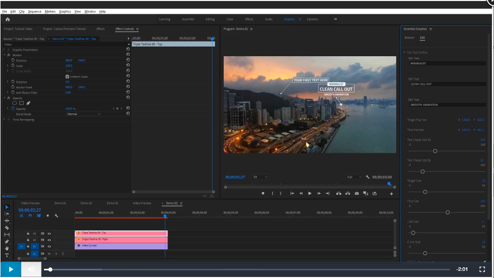 Seuramoe Call-Out Titles Pack | Premiere Pro | Пакет титров для видео слив курса