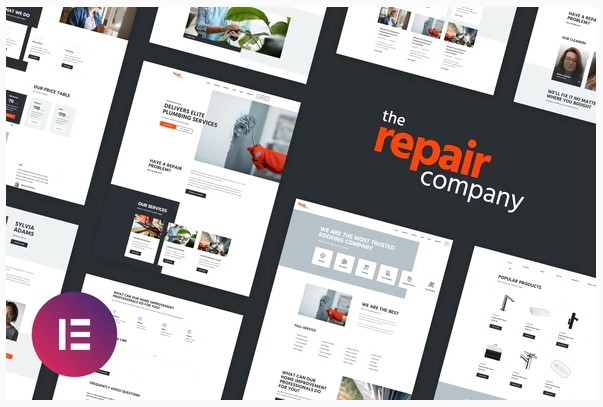 Themeforest Renovirta - Plumbing & Repair Elementor Template Kit слив курса