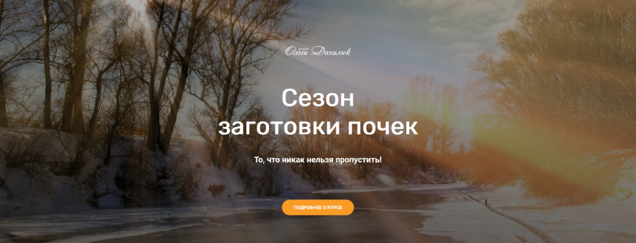 Школа траволечения Ольги Данилюк Сезон заготовки почек 2022 слив курса