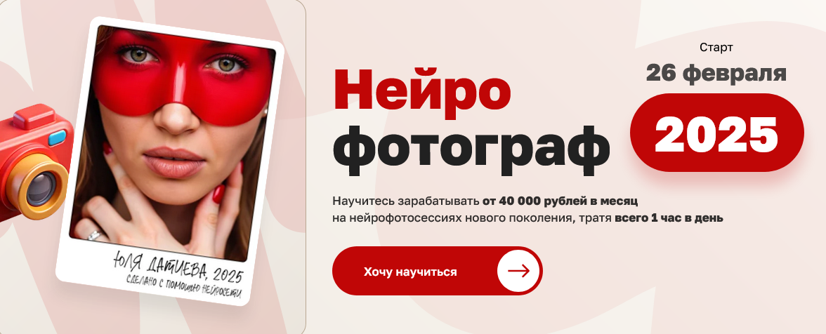 Юлия Датиева, Александр Чиненов Нейрофотограф. Тариф Стандарт 2025 слив курса