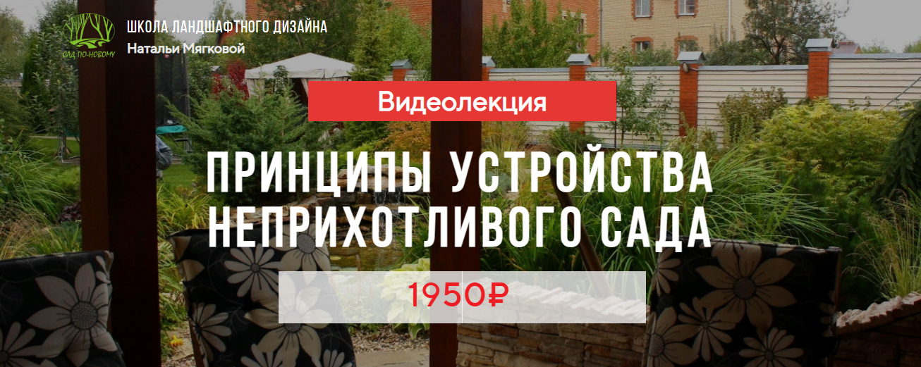 Наталья Мягкова Принципы устройства неприхотливого сада 2023 слив курса