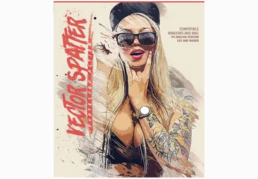 Graphicriver Vector Spatter Photoshop Action 2020 слив