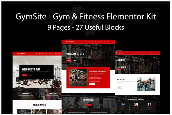Themeforest Gymsite - Gym & Fitness Elementor Template Kit слив курса
