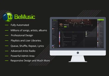 BeMusic v2.2.4 - скрипт музыкального сайта слив