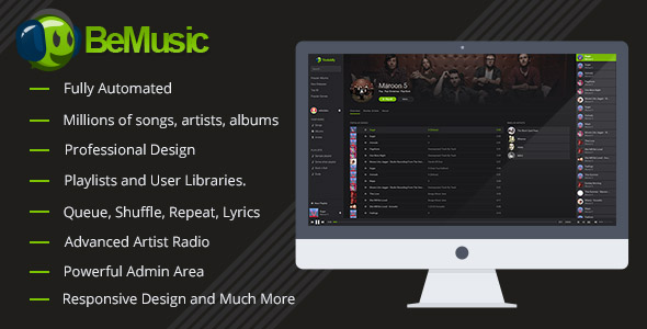 BeMusic v2.2.4 - скрипт музыкального сайта слив курса