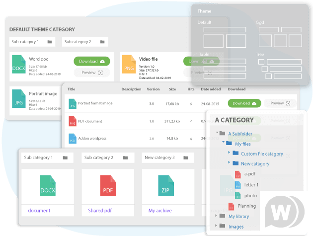 Joomunited WP File Download v4.8.4 - плагин для менеджера файлов WordPress слив курса