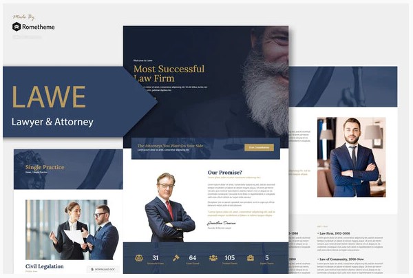 Themeforest LAWE - Lawyer and Attorney Template Kit слив курса