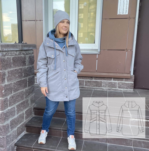 Катя Мхитарян Patterns Шитье Женская куртка-рубашка Wow размеры 40-64 2021 слив курса
