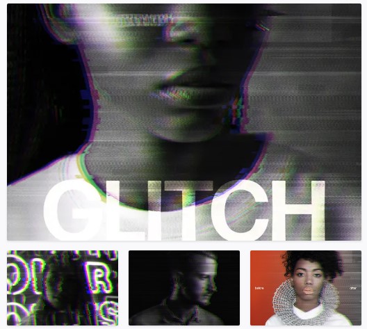Elements.Envato Glitch Twitch Photo Effect 2021 слив курса
