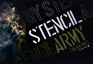 Creativefabrica Stencil Font 2021 слив