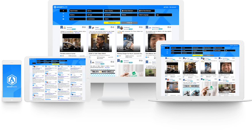 AdvertSuite Spy Tool по социальной сети Facebook на год , №1 2020 слив курса