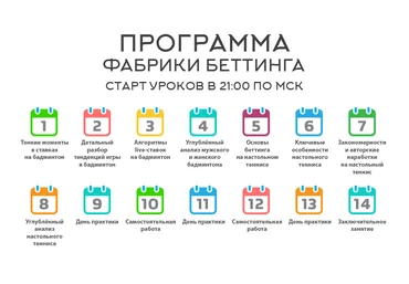Фабрика беттинга. Бадминтон и настольный теннис слив
