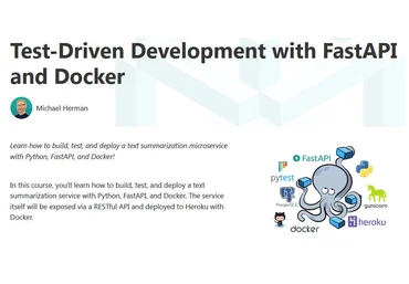 Michael Herman Разработка через тестирование с помощью FastAPI и Docker 2021 слив