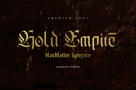 Creativefabrica Gold Empire Font 2021 слив курса