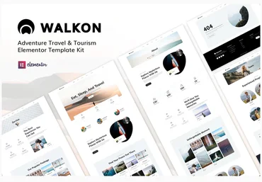 Themeforest WalkOn - Adventure Travel & Tourism Elementor Template Kit скачать слив
