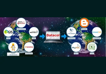Datacol 4 - универсальный парсер контента для магазинов и соцсетей. слив