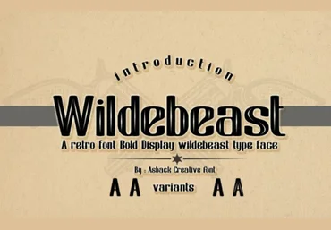 Fontbundles Wildebeast Font 2021 слив