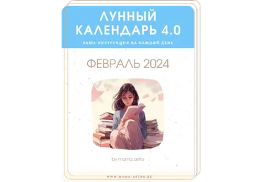 mama.astro Лунный календарь 4.0. Ваша инструкция на каждый день Февраль 2024 слив