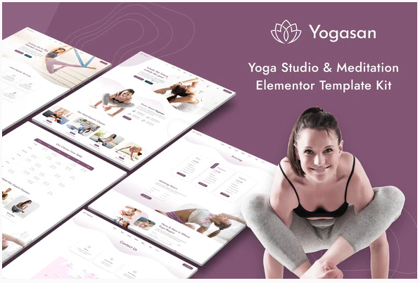 Themeforest Yogasan - Yoga Studio & Meditation Elementor Template Kit слив курса