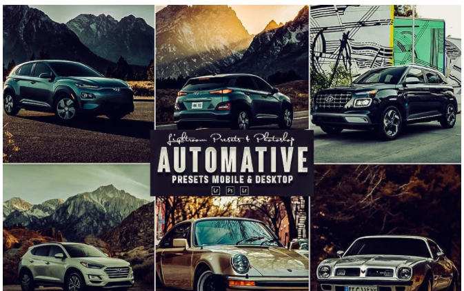Elements.Envato Automative Photoshop Action & Lightrom Presets 2021 слив курса