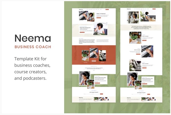 Themeforest Neema - Business Coach Elementor Template Kit слив курса
