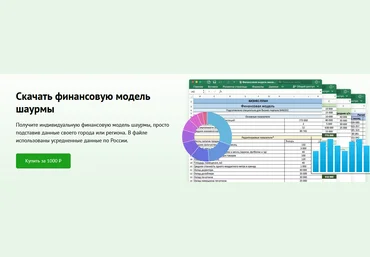 БиБосс Финансовая модель шаурмы с бизнес планом 2022 слив