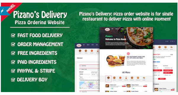 CodeCanyon Pizano's Delivery v1.0: скрипт заказа пиццы 2020 слив курса