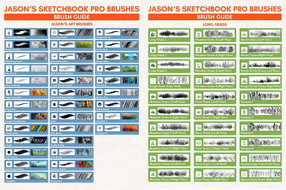 Creativemarket Jason's SketchBook Pro Brushes слив курса